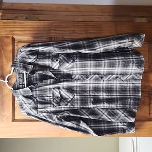 Mens XXL plaid Dress Shirt